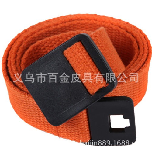 Men‘s and Women‘s Multi-Color Fashion Elastic Belt Convenient and Quick Automatic Buckle Belt Casual Canvas Tight Belt