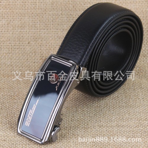 hot real cowhide fashion casual belt men‘s automatic buckle belt first layer cowhide waist decoration wholesale