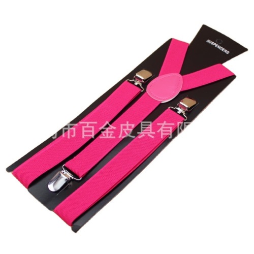 Children‘s Multi-Color School Bag Buckle Elastic Straps High Elasticity Strap Clip Adjustable Children 3 Clip Tail Clamp Suspenders