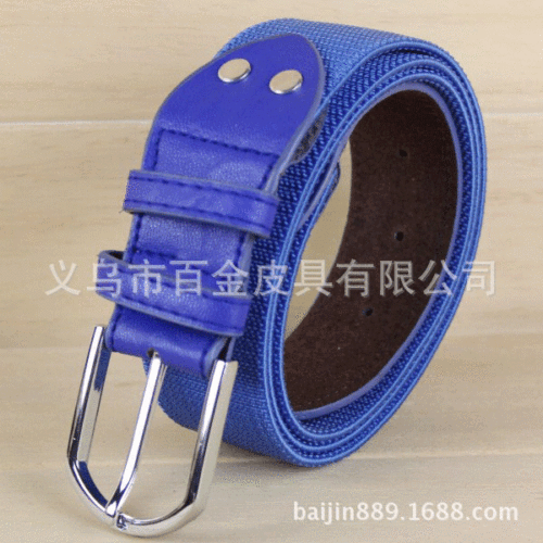hundred gold 3.8 high elastic alloy knot buckle belt simple packaging fashion pin buckle elastic belt adult waist decoration