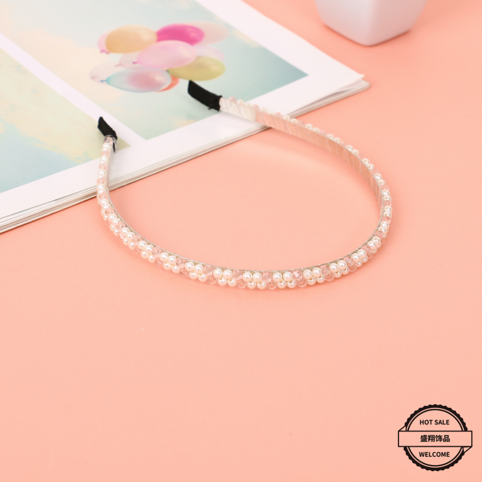 厂家直销珍珠发箍女简约百搭气质外出压发发卡卡网红防滑发捆头箍