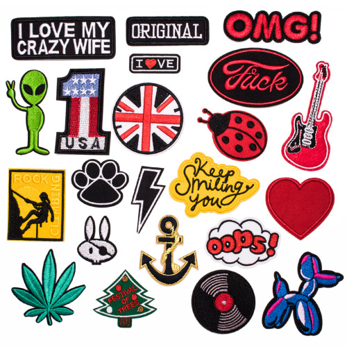 Factory in Stock Sale Cross-Border Suit Patch Patches Cloth Sticker DIY Patch Clothing Accessories Trademark