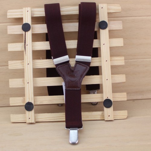 clockwise new casual 3-clip children‘s suspender suspenders universal polyester elastic elastic suspender for boys and girls