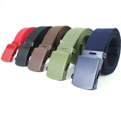 multiple color chic belt waist of trousers men‘s and women‘s multiple trendy personalized belt metal buckle multi-color belt