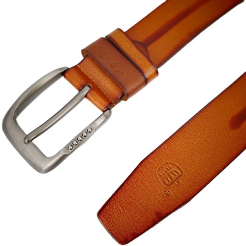 Cross-Border Supply Fashion Casual Waist Decorations Genuine Leather Pant Belt Two-Layer Cowhide Alloy Buckle Belt Belt