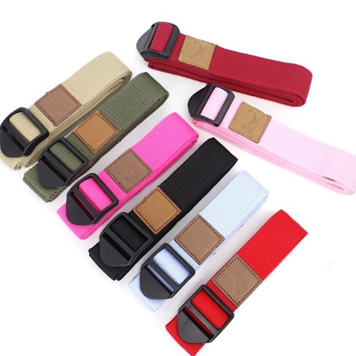 Factory Wholesale 180cm Fitness Stretch Belt Multi-Color Polyester Cotton Yoga Rope Beginner Training Yoga Waist Rope 