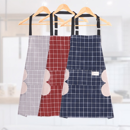 erasable hand housework oil-proof sleeveless apron bib household cleaning waist skirt clothes for kitchen work and cooking