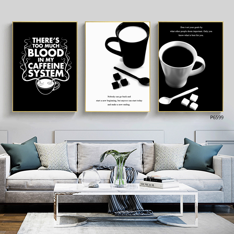咖啡系列油画装饰画相框壁画客厅卧室壁画餐厅壁画玄关布画