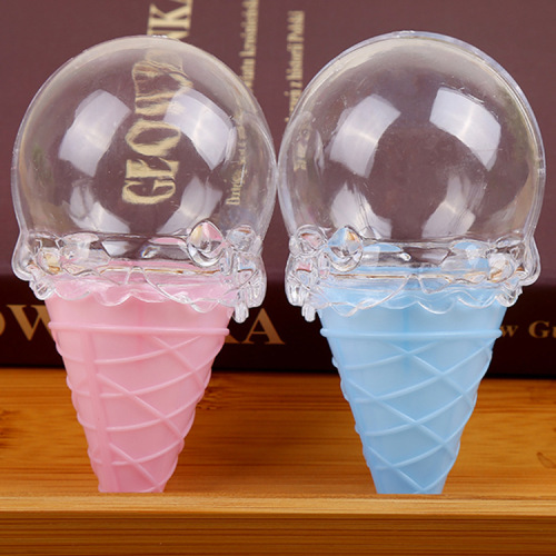 Ice Cream Plastic Box Cotton Sand Ultra-Light Clay Crystal Mud Box Candy Toy Decorative Jewelry Rubber Band Box