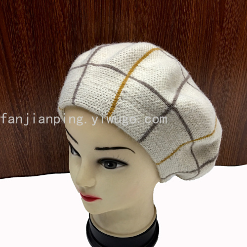 new cashmere beret korean style versatile women‘s hat fresh mori painter hat literary hat