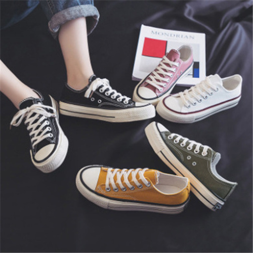 Canvas Shoes Women‘s Oil-Wiping New Student Replica Casual Board Shoes Ulzzang harajuku White Shoes Women‘s K226