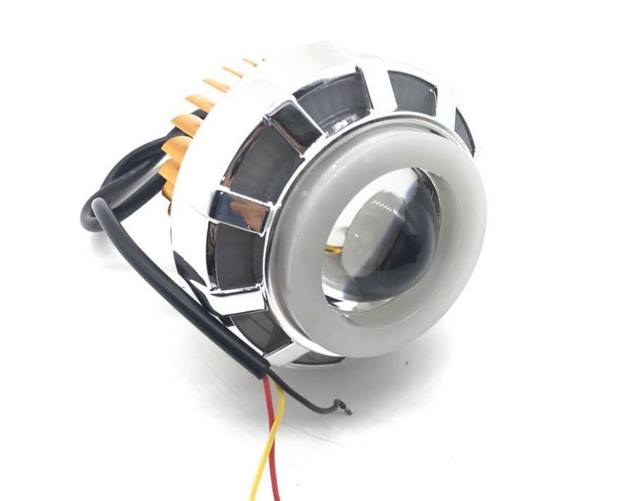 电动三轮车LED前大灯摩托车超亮改装圆大灯12v-80V通用电动车大灯