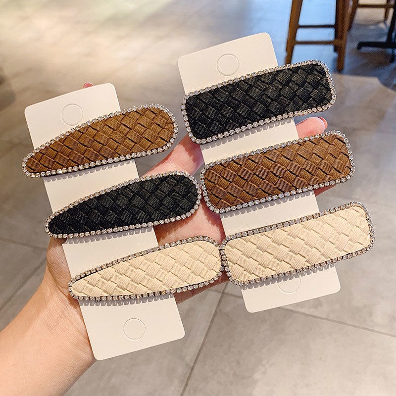 新款碎发夹东大门BB夹个性黑边夹儿童成人简约百搭刘海夹少女发夹