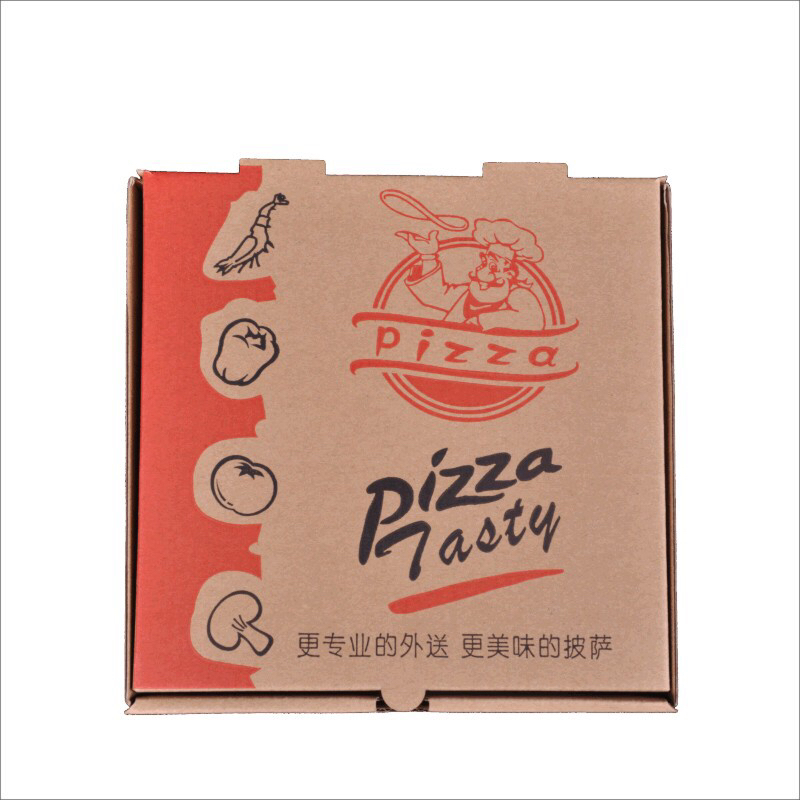 披萨盒 瓦楞披萨盒 折叠盒6/7/9/10/12/14寸外卖披萨盒现货可定制详情4
