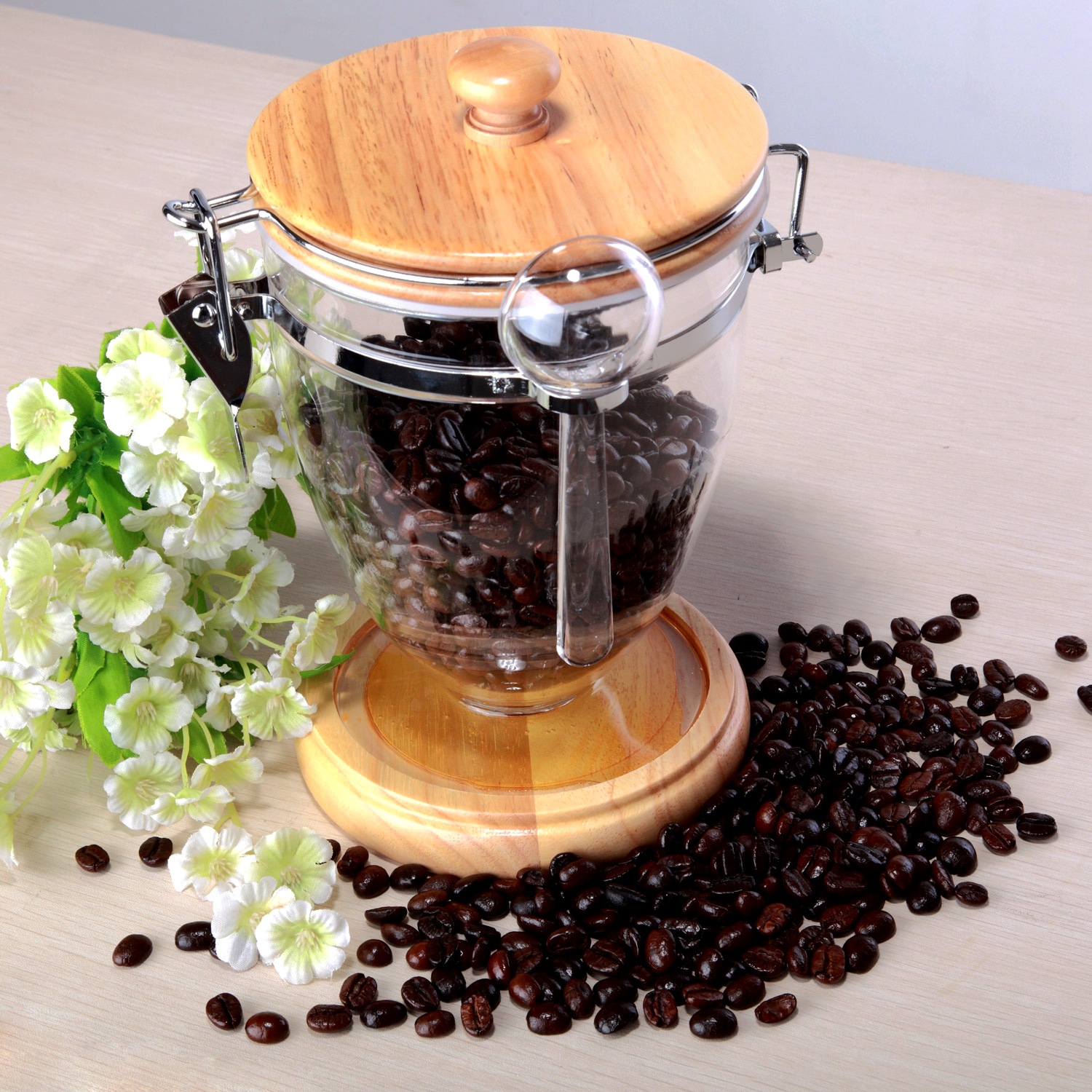 厂家直销奖杯密封罐 橡木奖杯密封罐 橡木咖啡密封罐