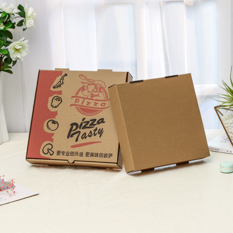 披萨盒 瓦楞披萨盒 折叠盒6/7/9/10/12/14寸外卖披萨盒现货可定制详情5