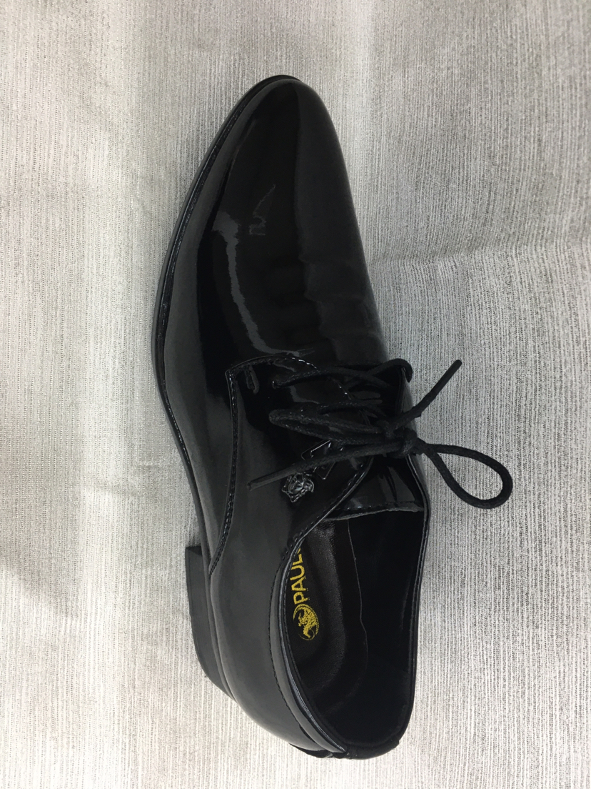 外贸亮面皮鞋英伦休闲时尚潮流秋冬新款