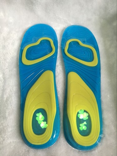 gel silicone shock absorption foot protection insole soft elastic foot protection insole memory insole 6244