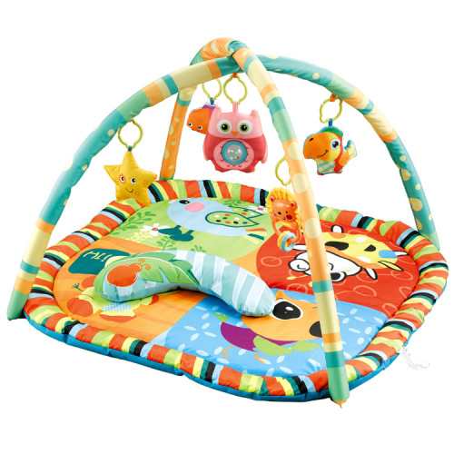 New Baby Multi-Function Fitness Rack Baby Enlightenment Game Blanket Puzzle Early Education Crawling Mat with Pillow