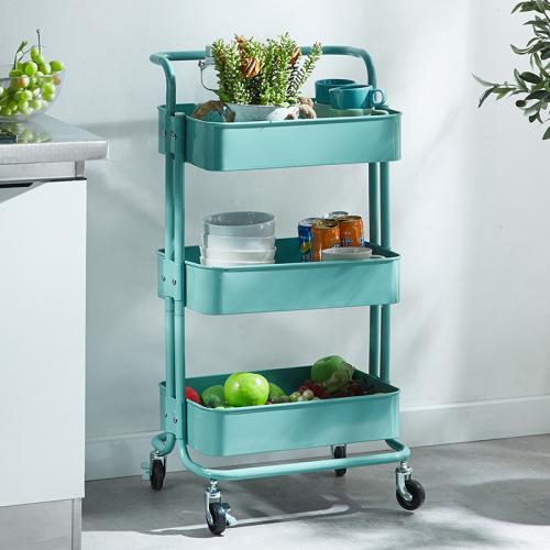 e-commerce exclusive trolley storage rack kitchen floor bedroom living room wheeled removable baby storage cart