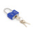 Color Set Plastic Diamond Iron Padlock Open Key Outdoor Lock Factory Wholesale Suction Card Direct Wholesale 32mm * 12
