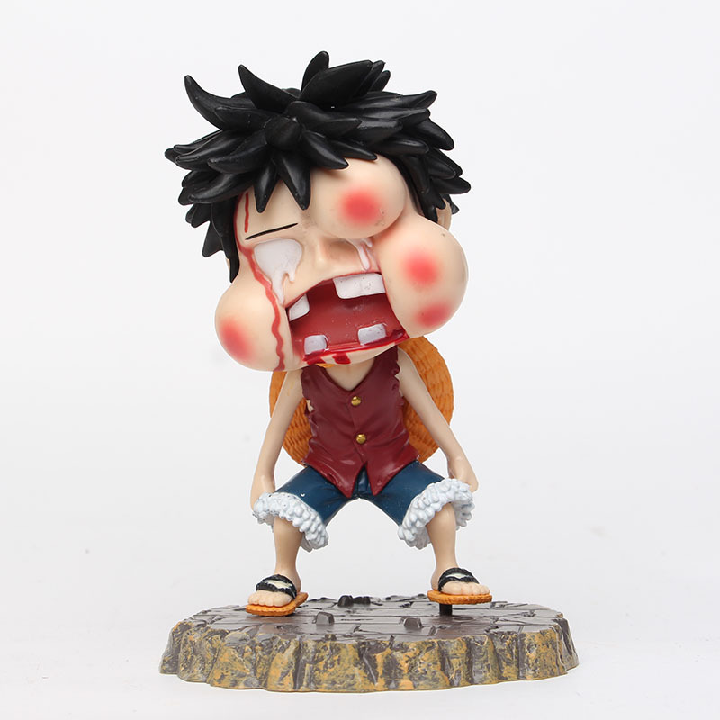 海贼王 受伤版路飞手办模型公仔摆件 航海王 草帽 鲁夫 玩具玩偶