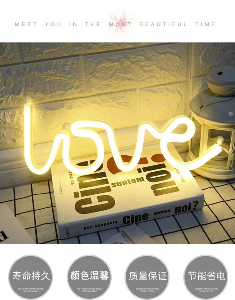 Love霓虹灯字母LED造型灯生日表白求婚婚庆场地布置装饰浪漫道具详情1