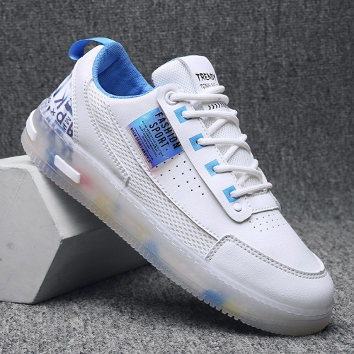Men‘s Shoes New Year trendy White Shoes Youth Mesh Board Shoes Men‘s Casual Summer Breathable Trendy Shoes