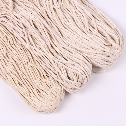 Wholesale Cotton Eight-Strand Rope Woven Cotton Waist Rope Multi-Specification Optional Bag Cap Drawstring Factory Direct Supply