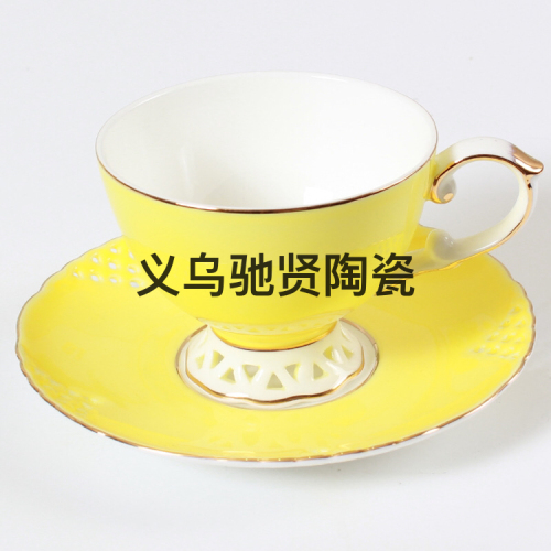 high-grade bone china glaze coffee set ceramic cup flower tea cup daily necessities afternoon tea gift box