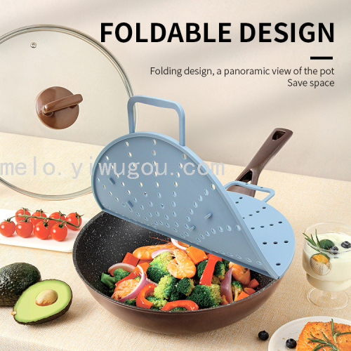 foldable potholder， steamed potholder， pot lid， water draining pad， heat proof mat （293）