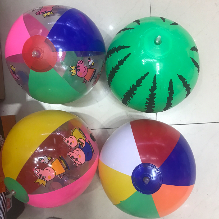 厂家 PVC六彩球  笑脸球 西瓜球 戏水球休闲玩具 充气沙滩球