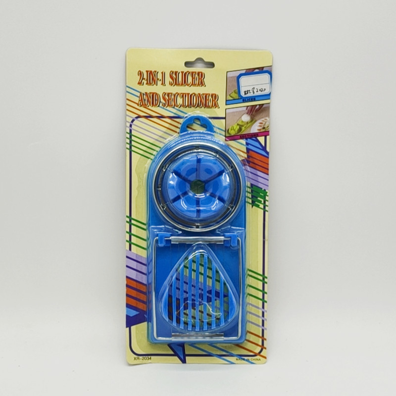 阳光百货创意双切切蛋器两用多功能切蛋器花瓣式切蛋鸡蛋切片器