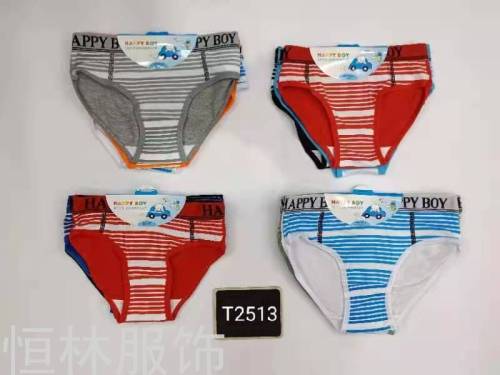 Underwear Foreign Trade underpants Children‘s Triangle Underpants Spot Color Cloth Printing Underpants