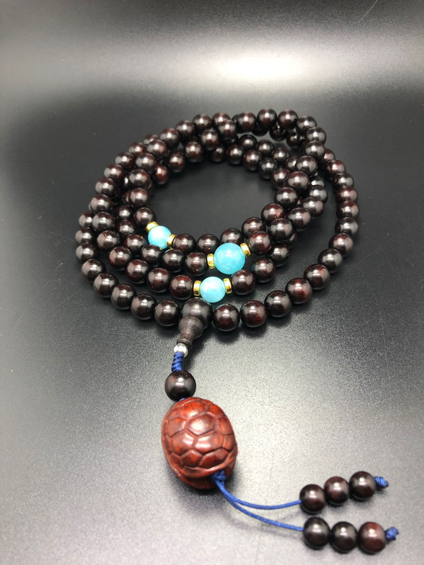 小叶紫檀佛珠108*0.8念珠