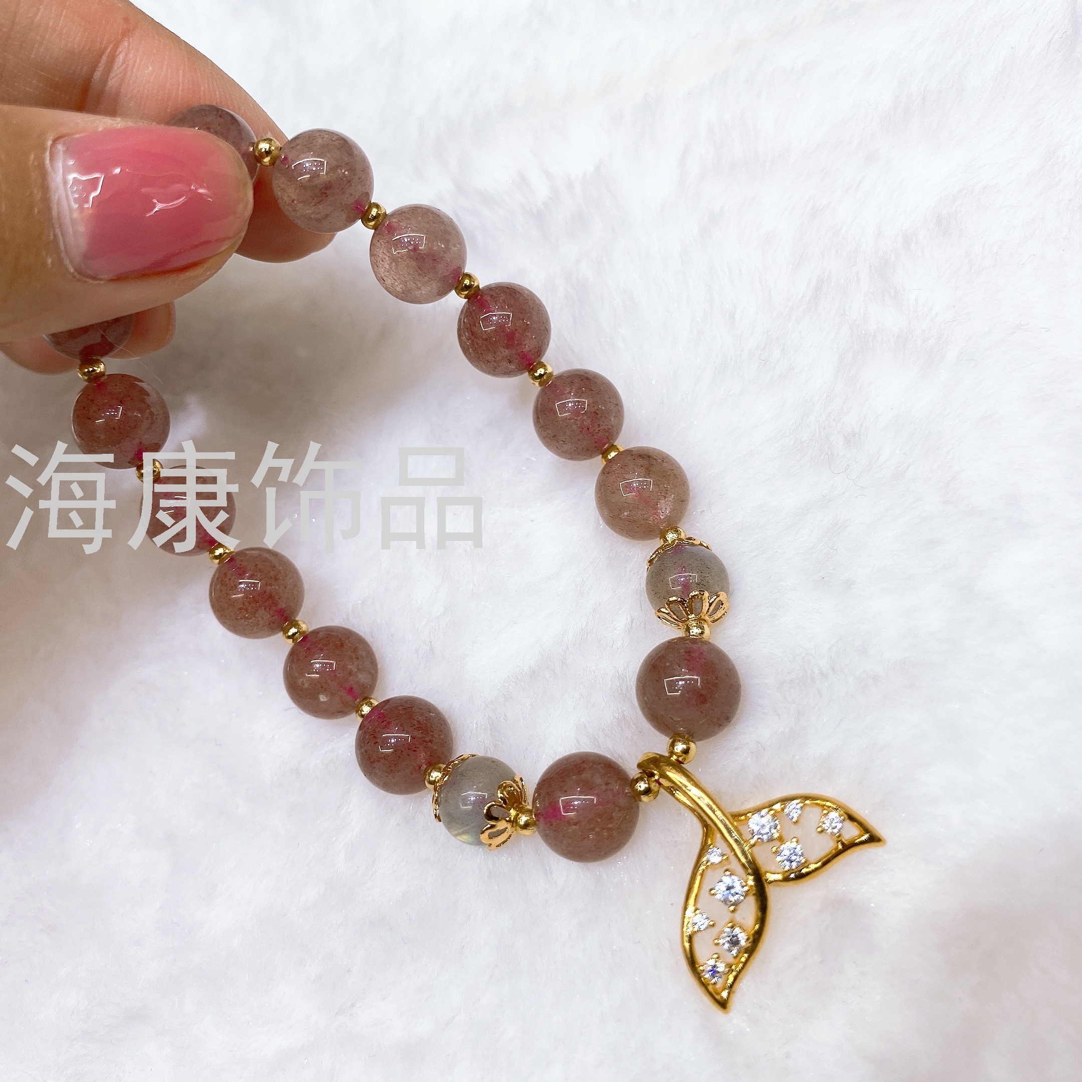 天然石手链紫水晶手链直播爆款手链女士手链女孩手链零售地摊爆款