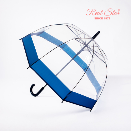 Rst3466a Color Edge Arch Umbrella British Queen Birdcage Umbrella Apollo Fully Transparent Umbrella Wholesale