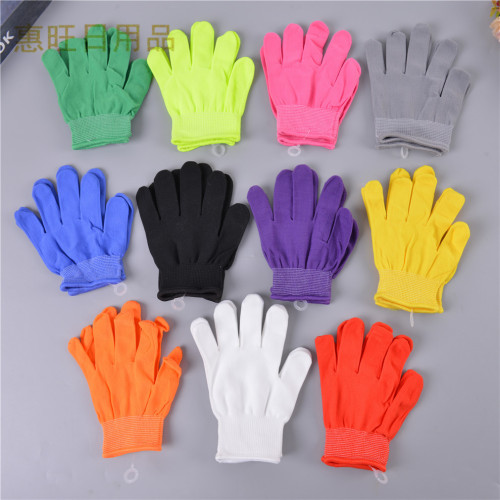 Children‘s Color Performance Gloves Kindergarten Candy Color Boys and Girls Primary School Student Watch Performance Dancing Activity Nylon Gloves 