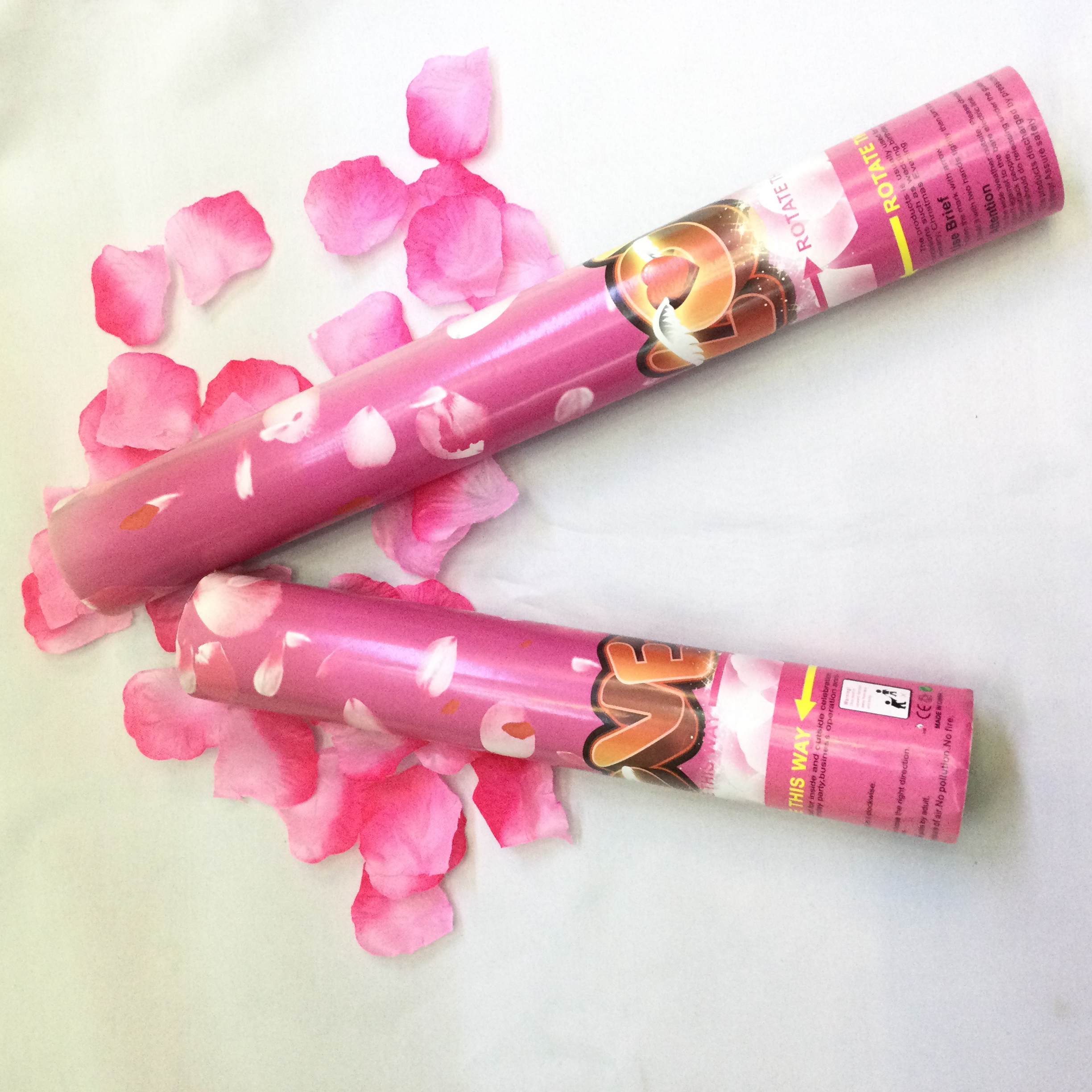 节日花瓣纸管亮片纸片五彩纸屑礼花礼炮手拧按钮礼花筒节日用品