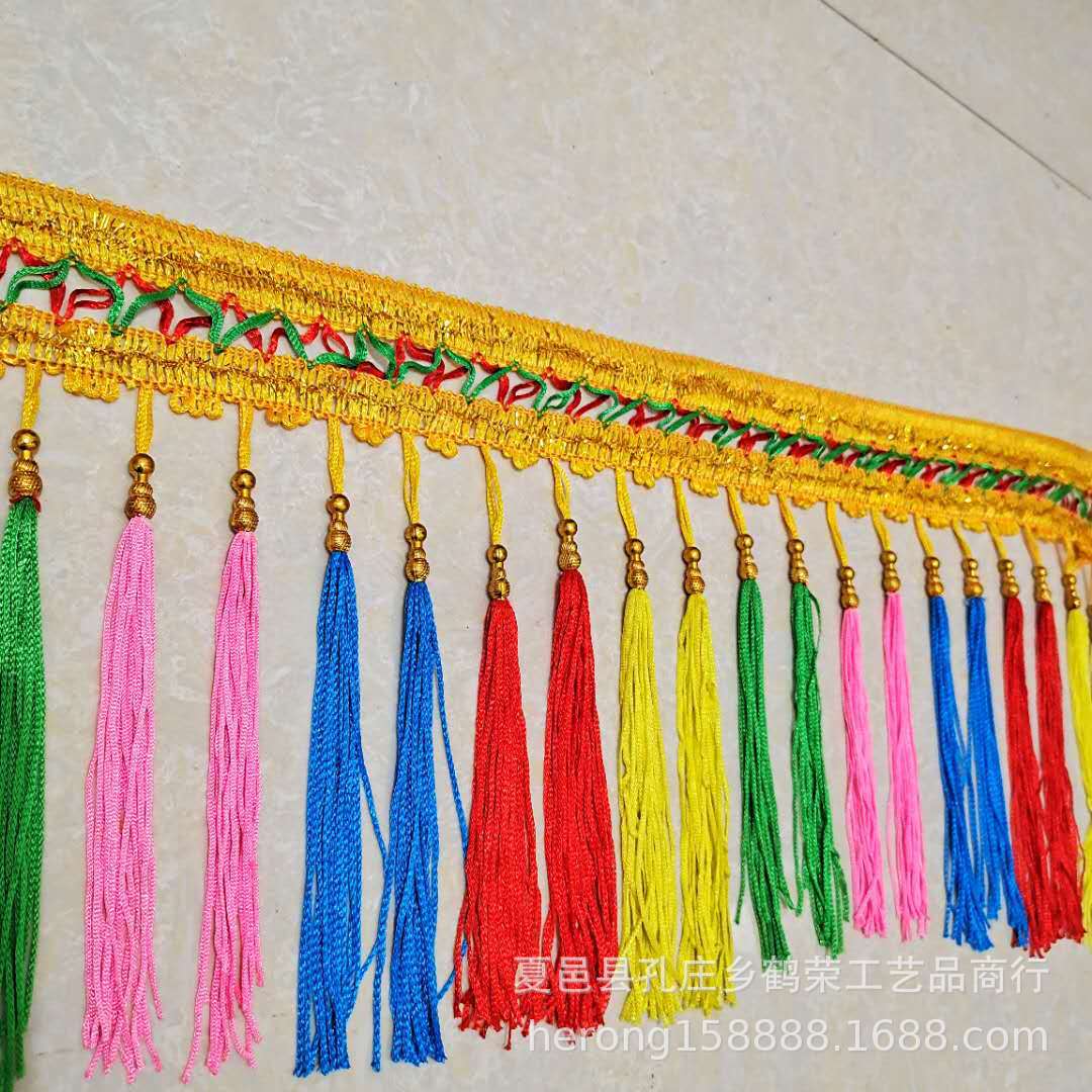 厂家直销加工定制花边苏穗流苏排须佛龛辅料剑穗中国结流苏
