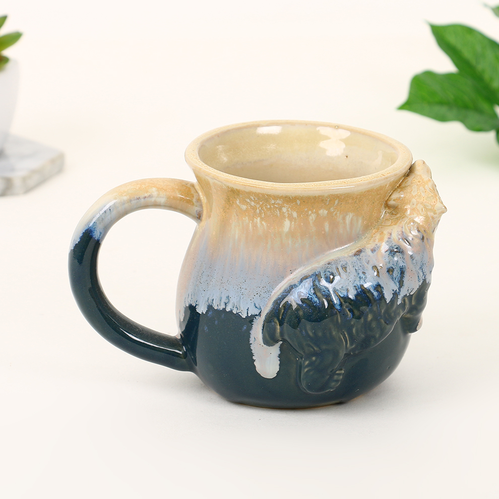 陶瓷工艺品现代家居装饰品摆件陶瓷杯子陶瓷兔子陶瓷灯塔