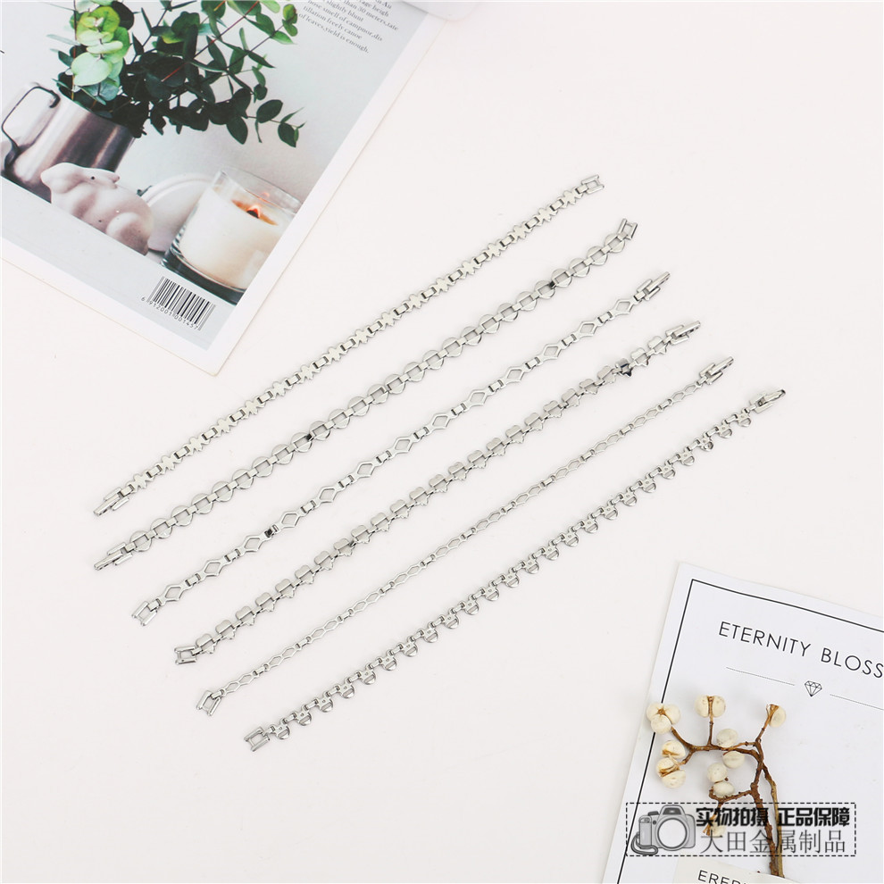 时尚男生情侣个性钛钢手链不锈钢手环众设计百搭饰品