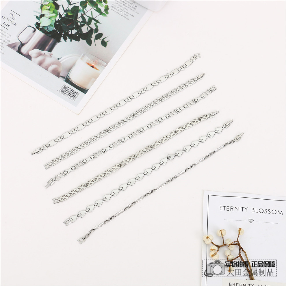 不锈钢个性时尚手链男生简约百搭时尚饰品情侣手环