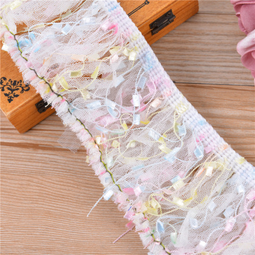 Lolita Color Mesh Lace Handmade DIY Foreign Doll Clothes Decorative Clothing Accessories Skirt Lace