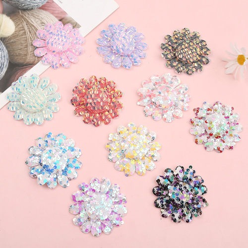 colorful sequined flower diy dance dress sequin bag hanging ornament accessories factory direct supply cross-border