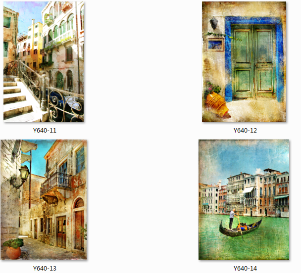 风景建筑海景油画布画装饰画相框壁画客厅卧室壁画餐厅壁画玄关