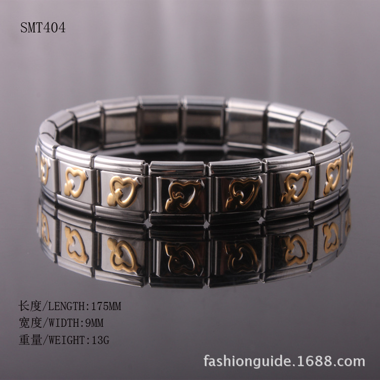 一箭穿心不锈钢手链 钛钢弹力手镯 时尚百搭男女式手环厂家直销