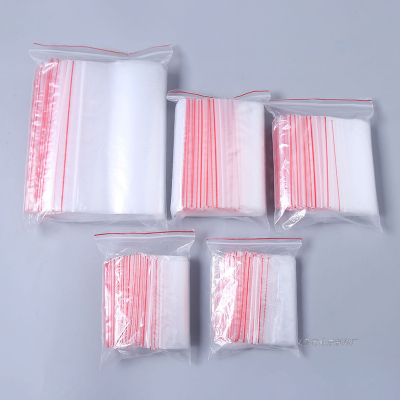 Ziplock Bag Envelope Bag Food Preservation Plastic Bag Transparent Disposable Sorting and Organizing Bag Storage Bag 5 Silk