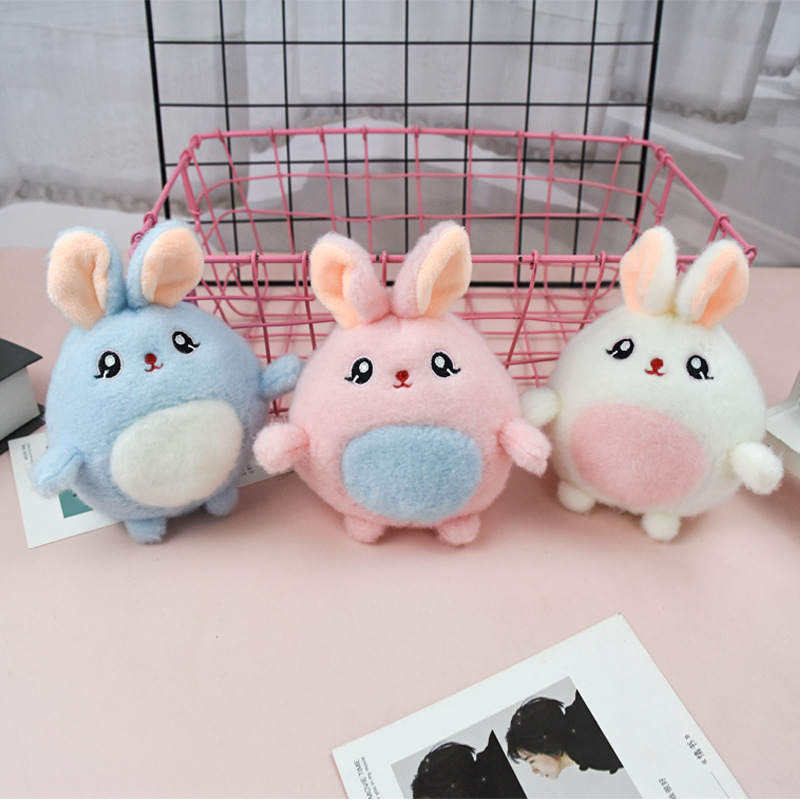 创意网红书包挂件ins公仔可爱萌球兔子毛绒钥匙扣少女包包挂饰