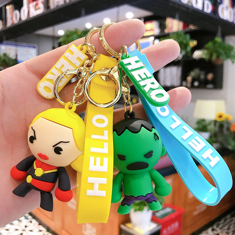 漫威复仇者联盟卡通钥匙扣可爱情侣包包汽车钥匙挂件创意礼品赠品